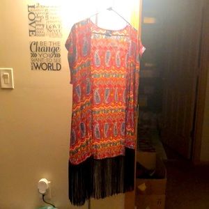 Open cardigan cotton light weight